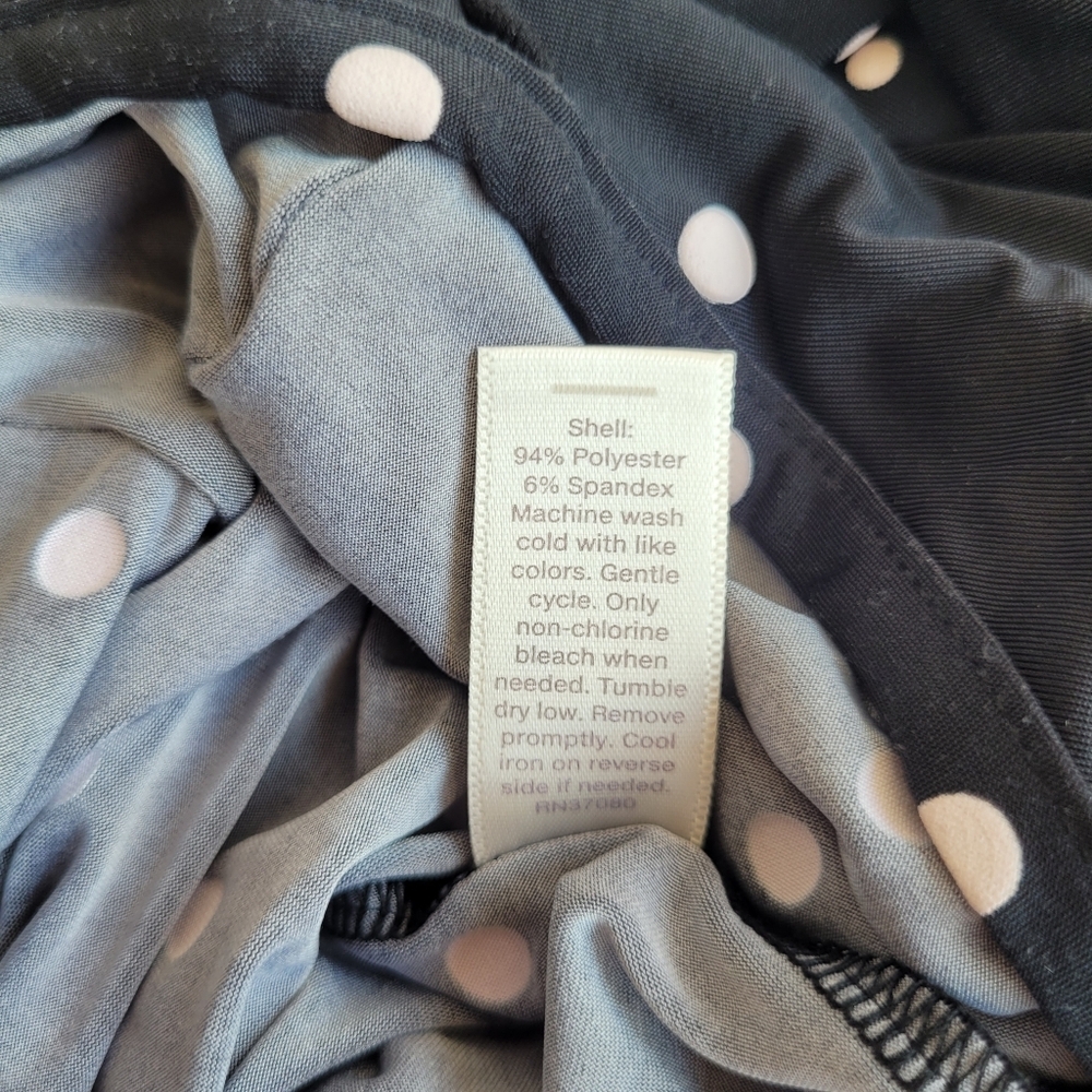 Cato Black And White Textured Polka Dot Dress Size 14/16W - Picture 4 of 4